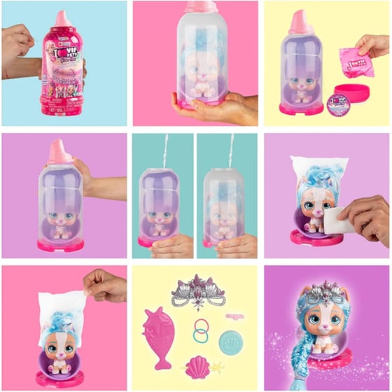 Κούκλα με Απίστευτα Μακριά Μαλλία VIP Pets Glitter Twist (12 Σχέδια) image 4