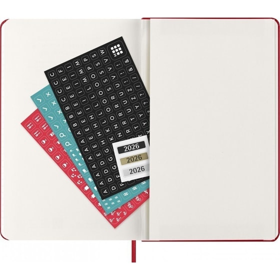Ημερολόγιο Εβδομαδιαίο Moleskine 2026 12Μ Large Scarlet Red Hard image 5