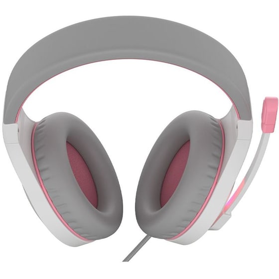 Meetion MT-HP021 Gaming Ενσύρματα Ακουστικά 3.5mm/USB - Λευκά/Ροζ image 2