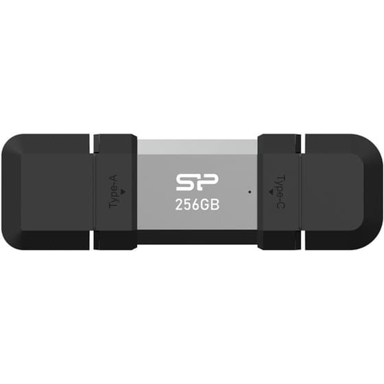 Silicon Power C51 256 GB USB/USB-C Flash Drive -  Ασημί image 0