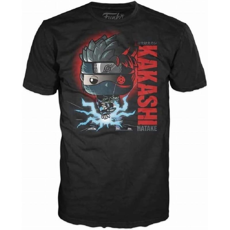 FUNKO Funko Pop! Tee: Naruto Shippuden - Kakashi Hatake Black T-shirt (xl)