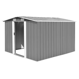 Vidaxl Αποθήκη Κήπου Γκρι 257 X 298 X 178 Εκ. Μεταλλική