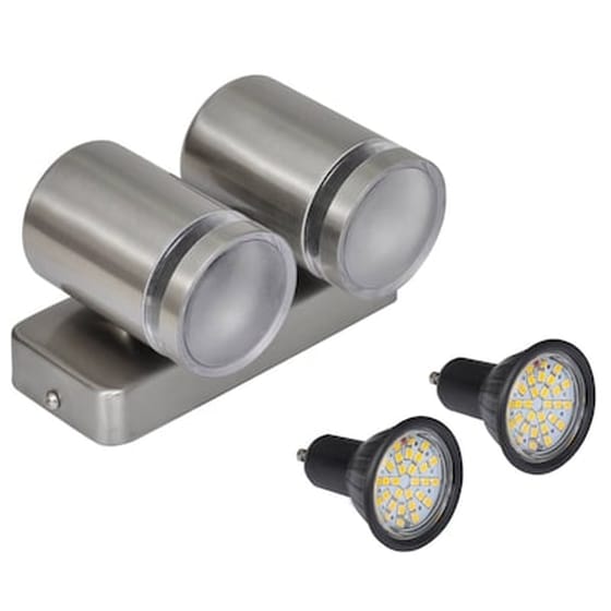 Vidaxl Φωτιστικό Τοίχου Από Ανοξ. Ατσάλι Με Led Καθοδικό Κονικό image 4