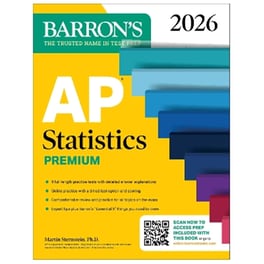 AP Statistics Premium, 2026: Prep Book with 9 Practice Tests + Comprehensive Review + Online Practice