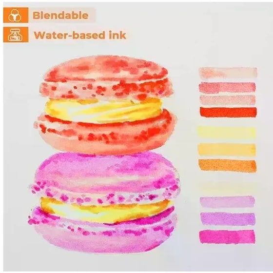 Μαρκαδόροι Σχεδίου Ohuhu Brush & Fine Waterbased (40 Τεμάχια) image 4