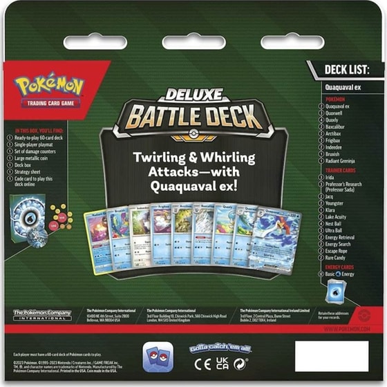 Pokémon TCG: Quaquaval ex Deluxe Battle Deck (Pokemon USA) image 5