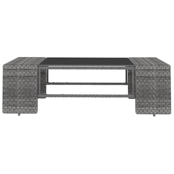 Σαλόνι Κήπου VidaXL 3 τμχ από Συνθετικό Ρατάν 78,5x65,5x52 cm - Γκρι image 4