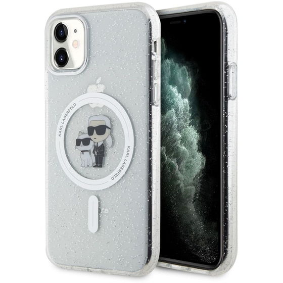 Karl Lagerfeld Magsafe Ringstand Case Iml Karl Choupette Θήκη Προστασίας Από Σκληρό Πλαστικό Για Iphone 11 (clear – Klhmn61hgkcnot) image 6