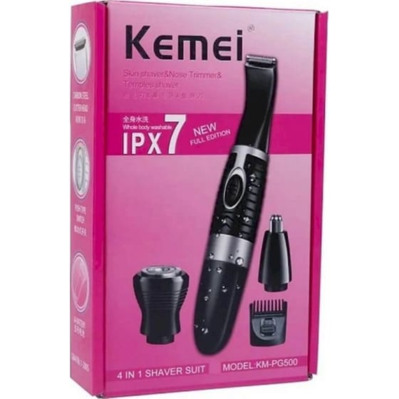 Συσκευή Περιποίησης KM-PG500 Kemei 4 In 1 - Μαύρο image 7