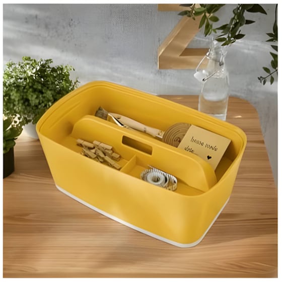 Κουτί Αρχειοθέτησης Leitz με Χειρολαβή Cosy Yellow image 2