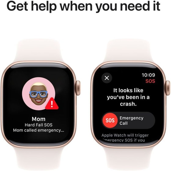 Apple Watch Series 10 GPS 42mm Rose Gold Aluminium Case with Light Blush Sport Band - M/L image 5