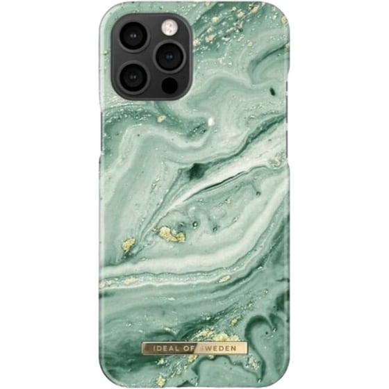 Θήκη Apple iPhone 12 Pro Max -iDeal of Sweden Fashion Case - Mint Swirl Marble image 0
