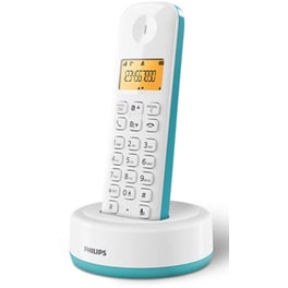 Ασύρματο Τηλέφωνο Philips D1601T-34 - Λευκό/Πράσινο