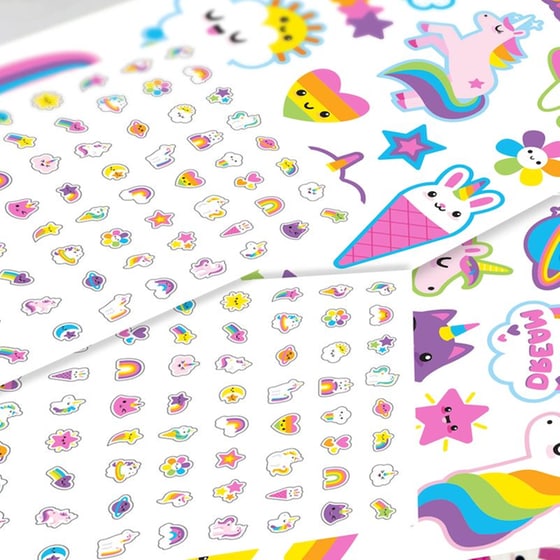 Προσωρινά Τατουάζ & Αυτοκόλλητα Νυχιών Ooly Tattoo-Palooza - Unicorns & Rainbows image 3