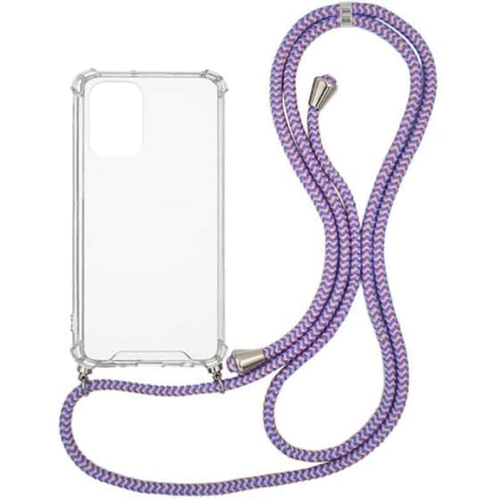 Θήκη Xiaomi Poco F3/Mi 11i - Sonique Armor Clear Με Κορδόνι  - Λιλά image 0