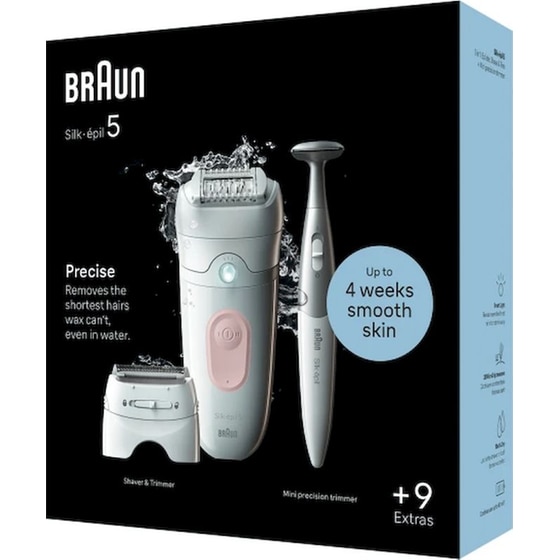 Αποτριχωτική Μηχανή BRAUN Silk-épil 5 5-230 για Υγρή & Στεγνή Χρήση image 3