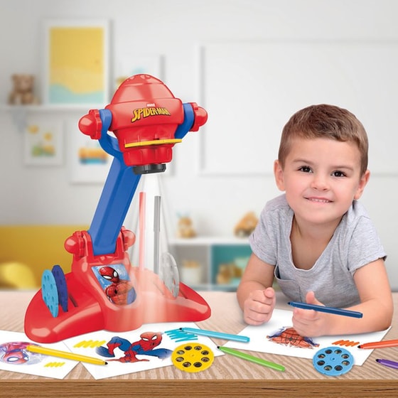 Παιχνιδολαμπάδα Προτζέκτορας Ζωγραφικής Spiderman image 3