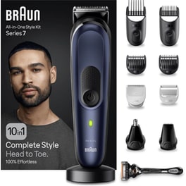 Ξυριστική Μηχανή Σώματος BRAUN MGK7410 All-in-one Style Multigroomingkit Μπλε