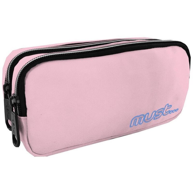 Κασετίνα Βαρελάκι Must Monochrome Plus Rpet Ροζ Ανοιχτό