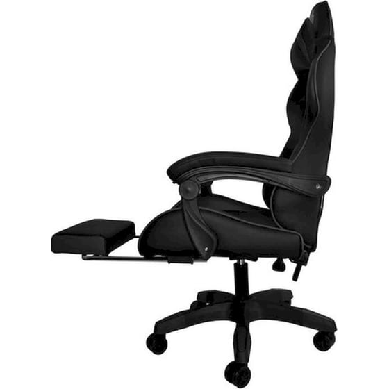 Καρέκλα Gaming Malatec 24243 με Υποπόδιο από Οικολογικό Δέρμα - Μαύρη image 6