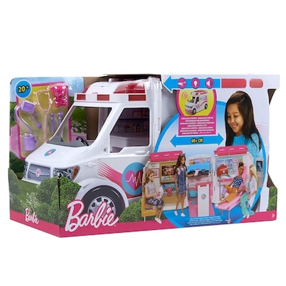 Barbie Κινητο Ιατρειο - Ασθενοφορο Frm19 image 0