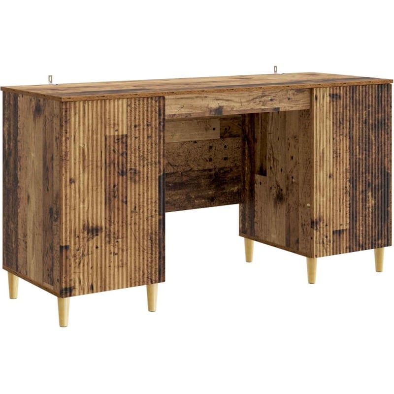Γραφείο VidaXL από Επεξεργασμένο Ξύλο 142,5x50x75 cm - Παλιό Ξύλο