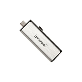 Intenso Mobile Line 32GB USB 2.0 Stick με σύνδεση USB-A & micro USB-B Ασημί