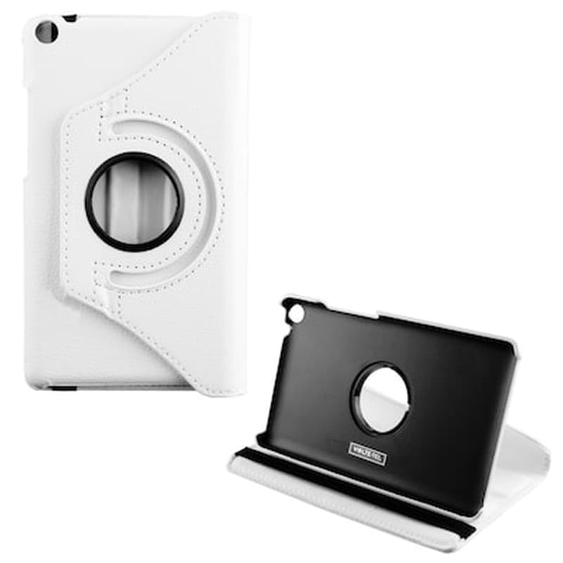 VL Θήκη Tablet Huawei 8 - Volte-tel Leather Book Rotating Stand - White