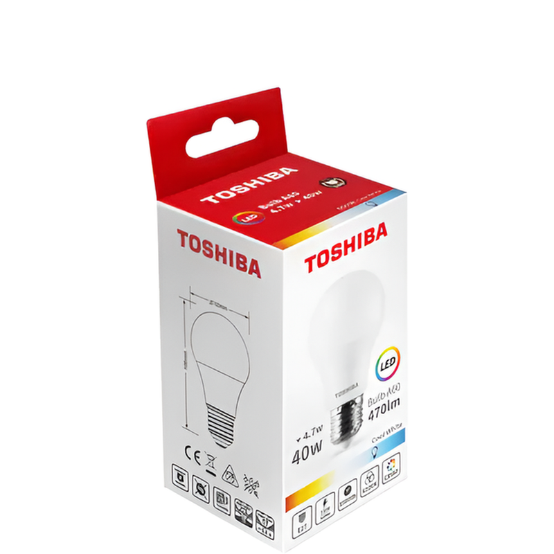 TOSHIBA Λάμπα LED Toshiba A60 E27 4.7W 6500K - Ψυχρό Λευκό