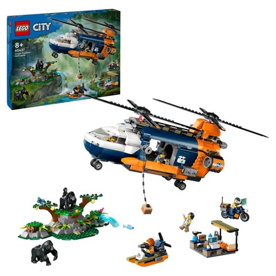 LEGO® City Jungle Explorer Helicopter at Base Camp (60437) image 9
