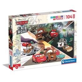 Παιδικό Παζλ Clementoni Maxi Supercolor Disney Cars (104 Κομμάτια)