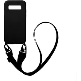 Θήκη Samsung Galaxy S10+ - Sonique Carryhang Liquid Silicone Strap - Μαύρο