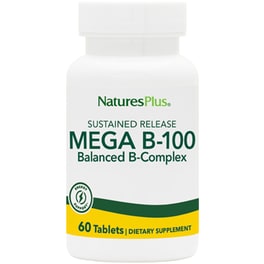 Nature's Plus Mega B100 Balanced B-Complex - 60 ταμπλέτες