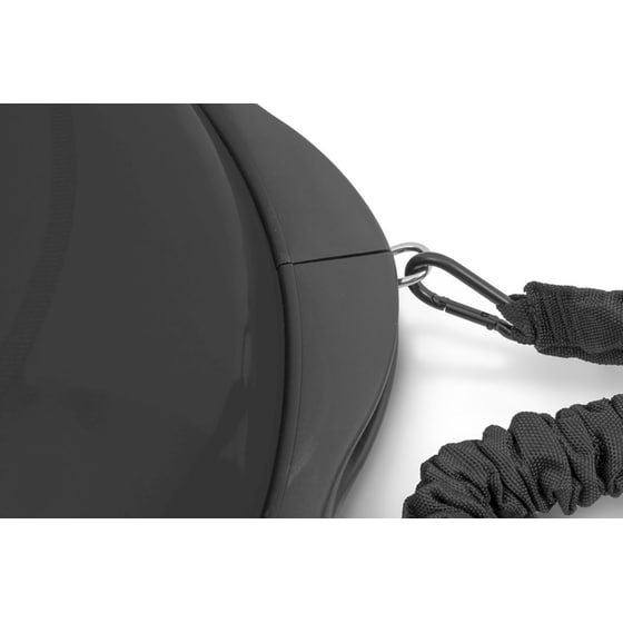 Μπάλα Ισορροπίας Amila 48193 με Ξύλινη Βάση Mat Black 69x25cm - Μαύρο image 2