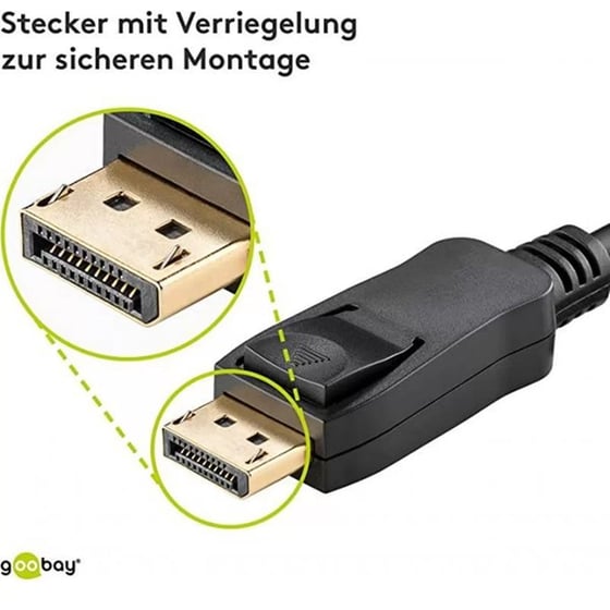 Καλώδιο Goobay 51958 DisplayPort σε HDMI 3m - Μαυρο image 2