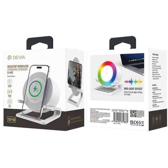 Φορητό Ηχείο Bluetooth Devia Em054 15W - Λευκό image 2