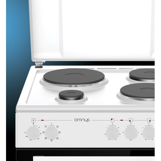 OMNYS EH6807RW 80 Lt Λευκό Ηλεκτρική Κουζίνα Εμαγιέ image 1