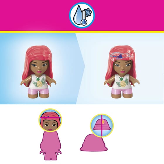 Φιγούρα MEGA Barbie Color Reveal με Αξεσουάρ image 8