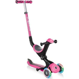 Παιδικό Πατίνι Globber Go Up Deluxe Lights  Πολυμορφικό 4 σε 1- Ροζ