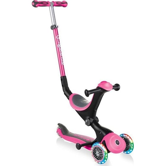 Παιδικό Πατίνι Globber Go Up Deluxe Lights  Πολυμορφικό 4 σε 1- Ροζ image 0