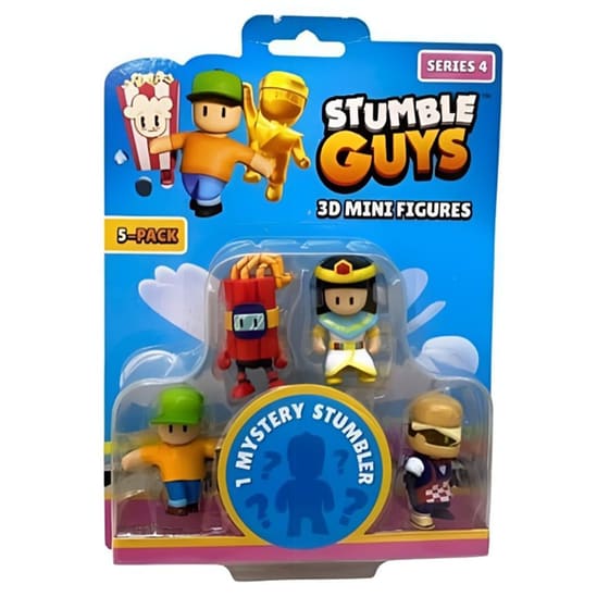 Just Toys Σετ Φιγούρες Stumble Guys Series 4 - 5 Σχέδια Τυχαία Επιλογή image 1