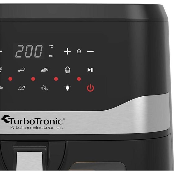 TURBOTRONIC TT-AF7W με Αποσπώμενο Κάδο 1600 W 7.5 L Μαύρο Φριτέζα Αέρος image 6