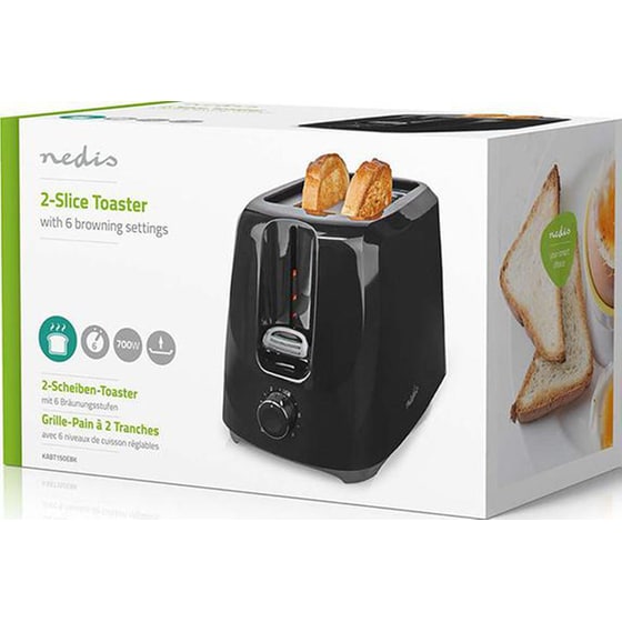 NEDIS KABT150EBK 2 Θέσεων 700W Μαύρο Φρυγανιέρα image 5