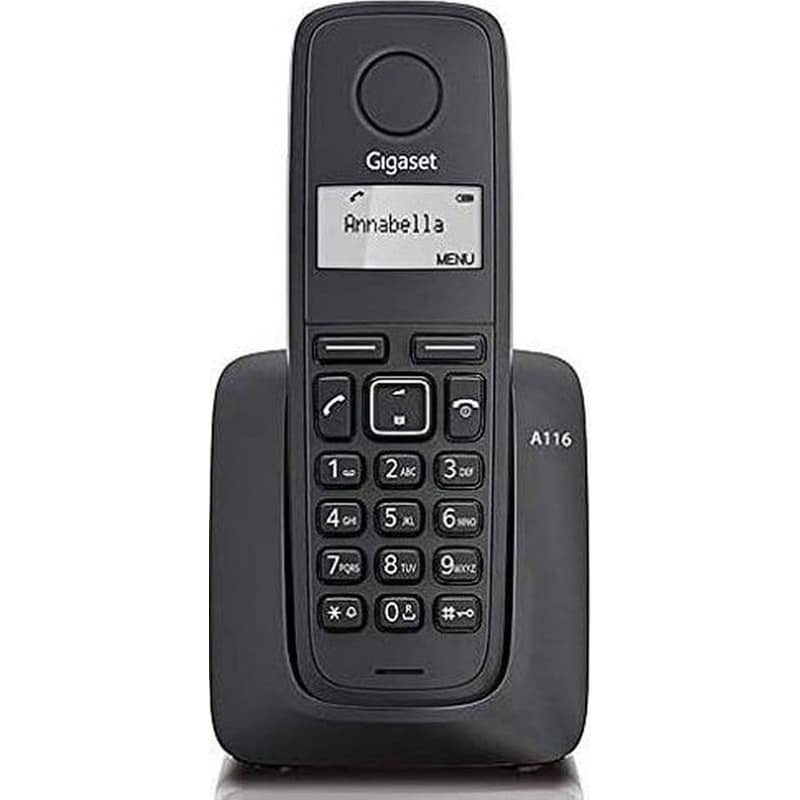 GIGASET Ασύρματο Τηλέφωνο Gigaset A116 - Black
