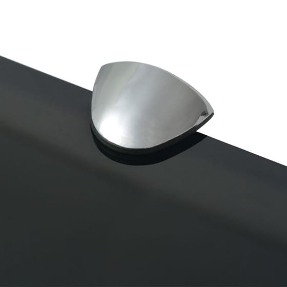 Ράφι Τοίχου VidaXL από Γυαλί 70x0.8x20 cm - Μαύρο image 3