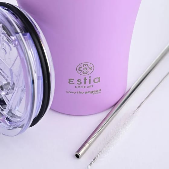 Ποτήρι Θερμός Estia Home Art Save The Aegean Lavender Purple 350 ml image 5
