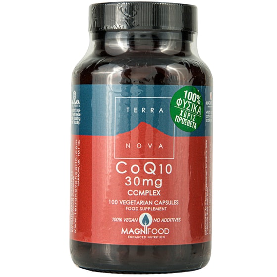Ένζυμο Terranova Coq10 Complex 30mg - 100 κάψουλες image 0