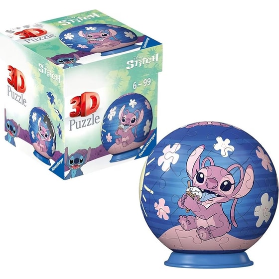 3D Παζλ Ravensburger Disney Stitch (55 Κομμάτια) 3 Σχέδια 1 Τμχ - Τυχαία Επιλογή Σχεδίου image 1