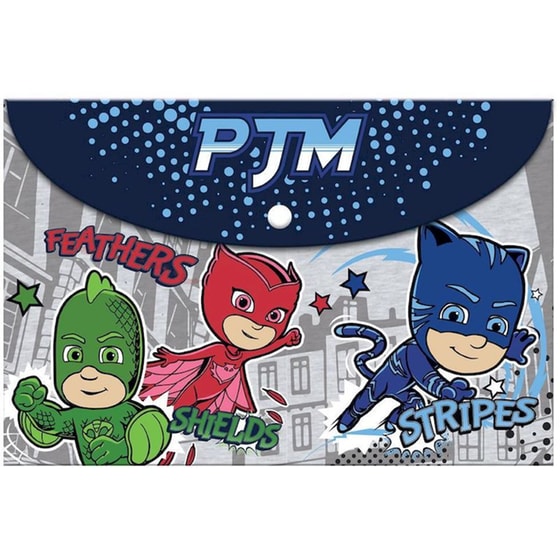 Φάκελος Διακάκης Με Κουμπί A4 PJ Masks image 0