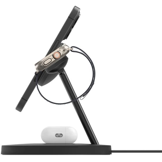 Βάση Φόρτισης Belkin BoostCharge Pro 3-in-1 wireless charging station with Qi2 Multi-Port 15W - Black image 1